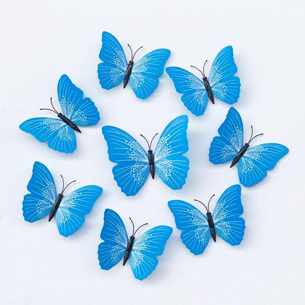 Amazon.co.jp: LZHLMCL 立体バタフライウォールステッカー 50pcs